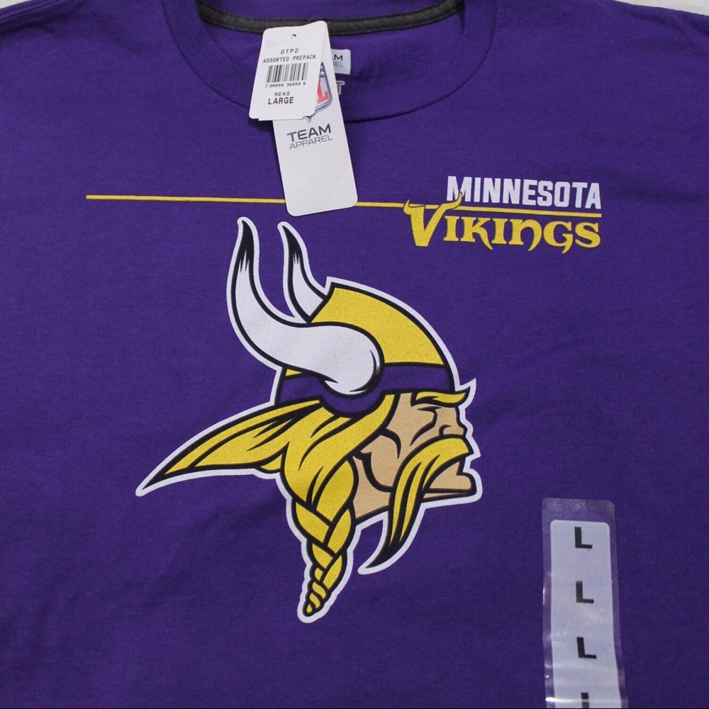 NWT NFL Team Apparel Men’s MN Vikings Purple Top - Picture 4 of 7